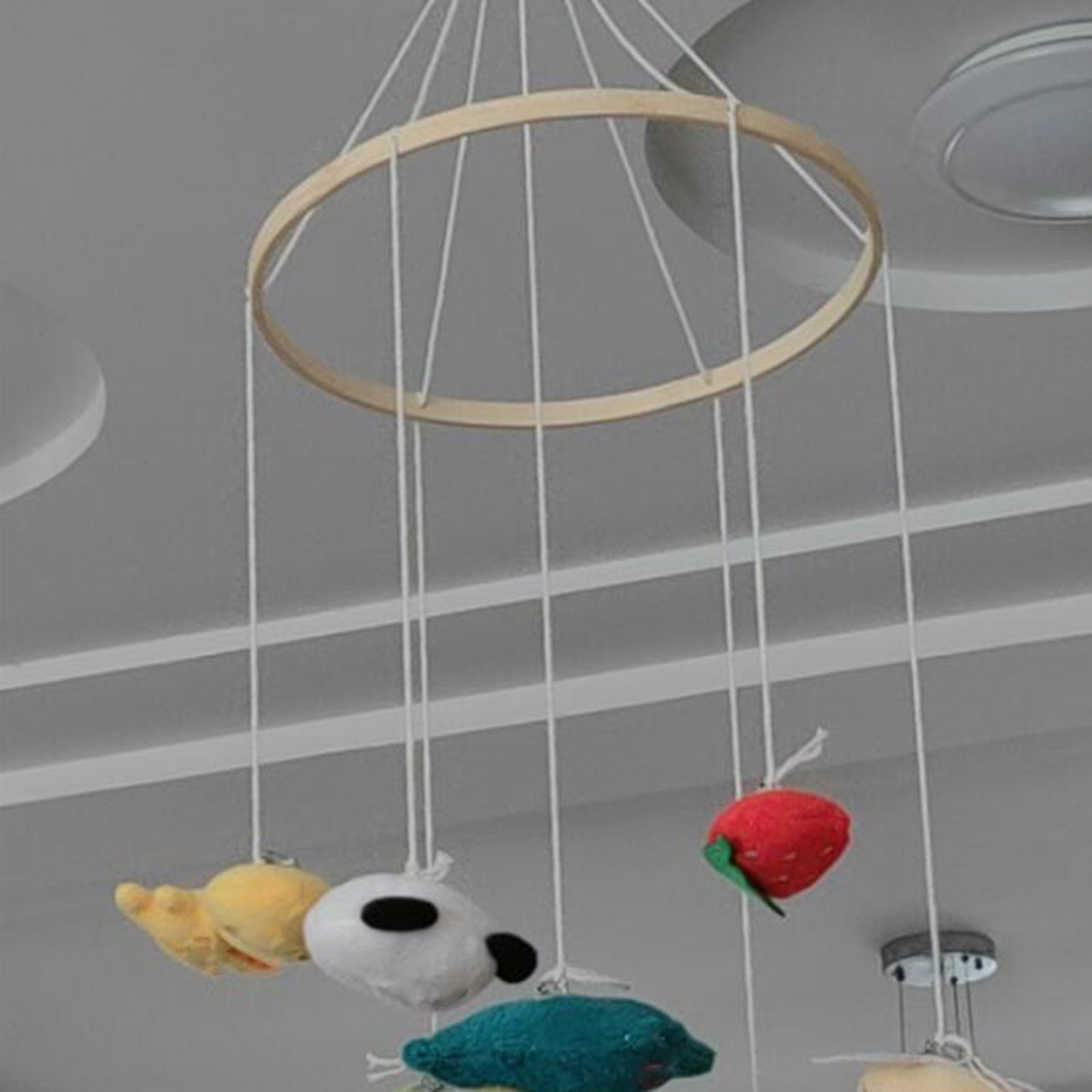 Bamboo Mobile Frame Hanging Cr - Baby Nursery Ornaments 评论和价格