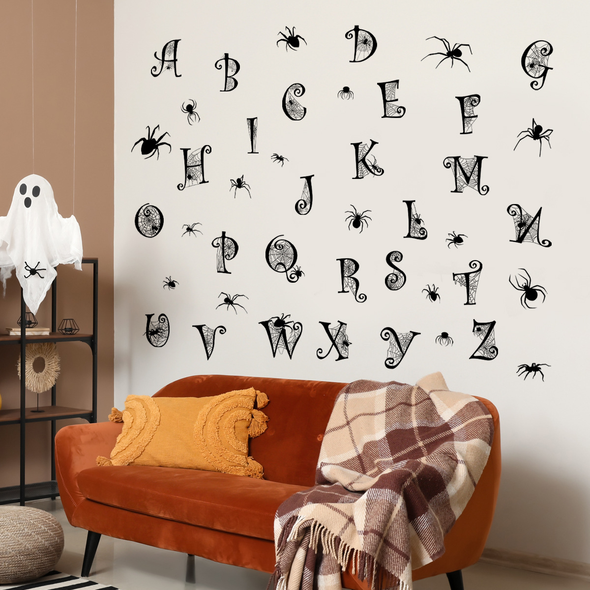 Cartoon Halloween Spider Web C - Baby Nursery Web Spider 评论和价格