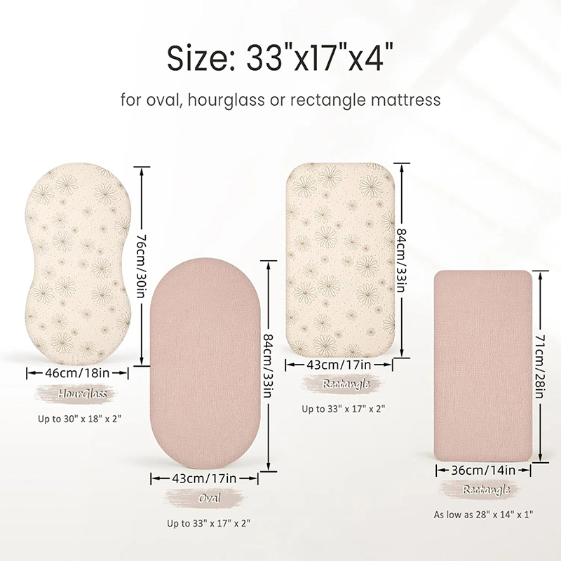 Muslin Bassinet Sheets for Bab - Baby Nursery Basket 评论和价格