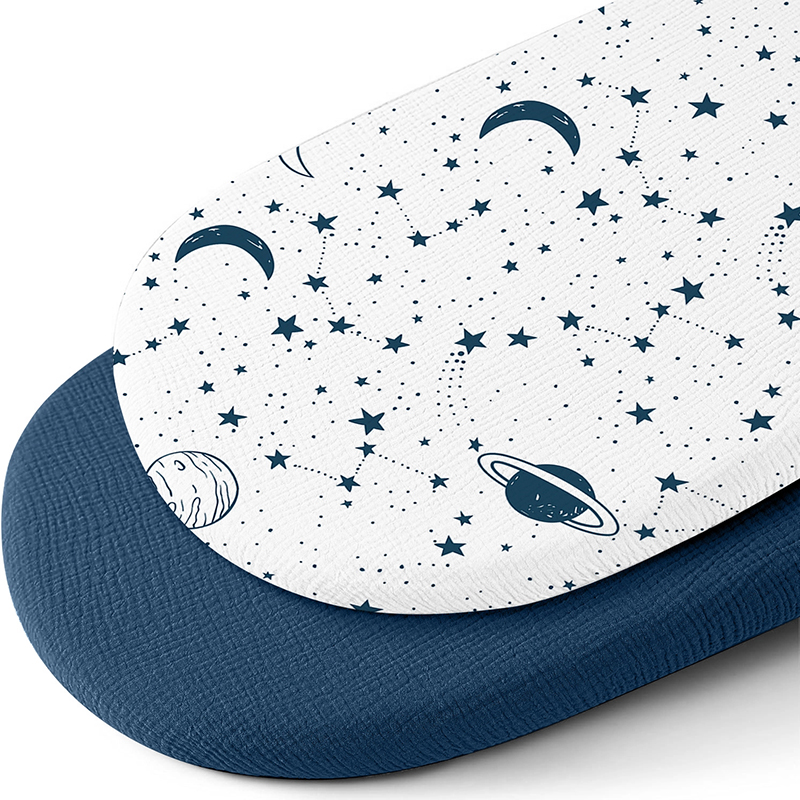 Muslin Bassinet Sheets for Bab - Baby Nursery Basket 评论和价格