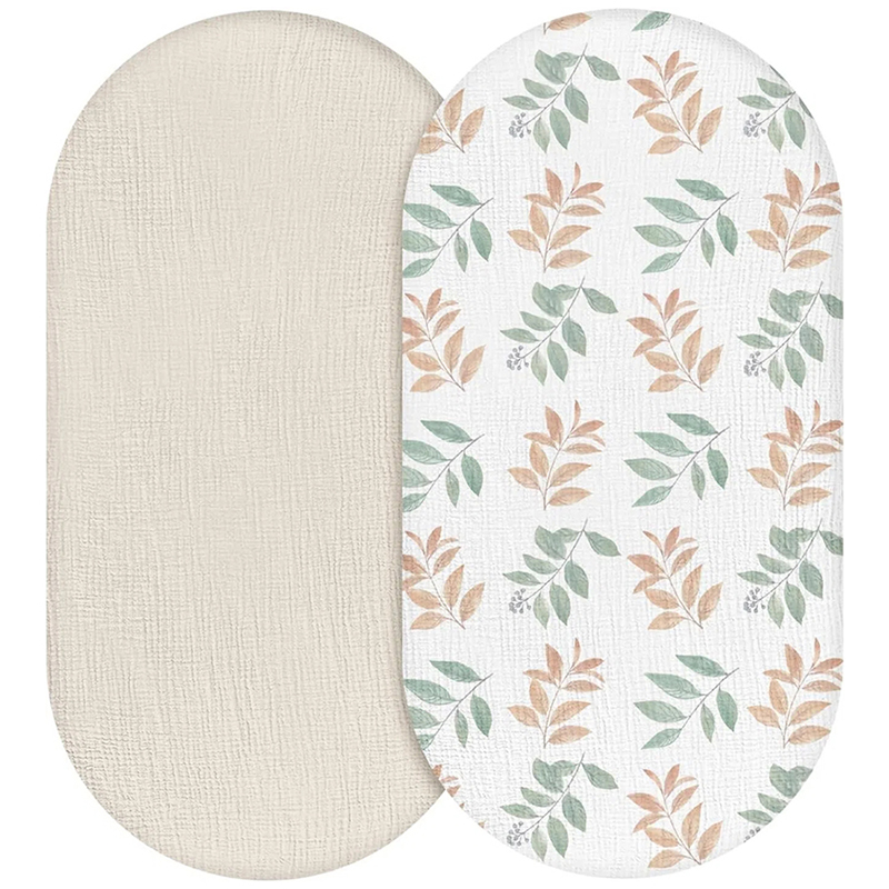 Muslin Bassinet Sheets for Bab - Baby Nursery Basket 评论和价格