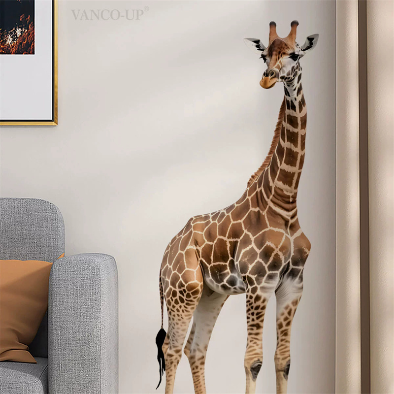Large Safari Animals Giraffe S - Baby Nursery Stickers 评论和价格