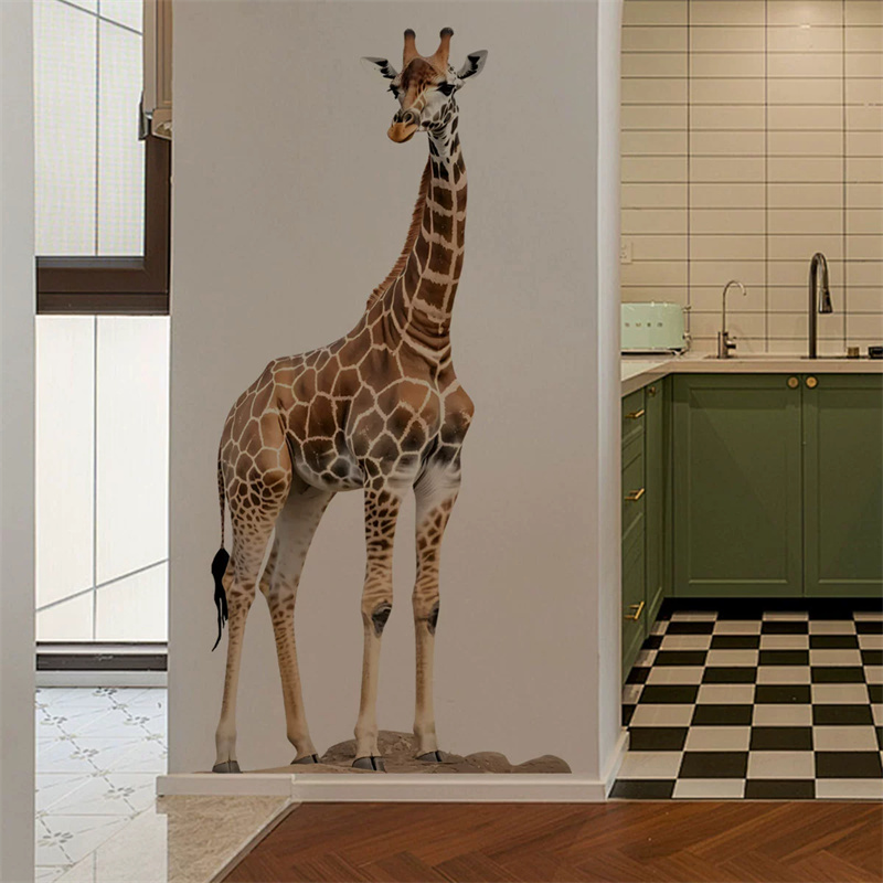 Large Safari Animals Giraffe S - Baby Nursery Stickers 评论和价格