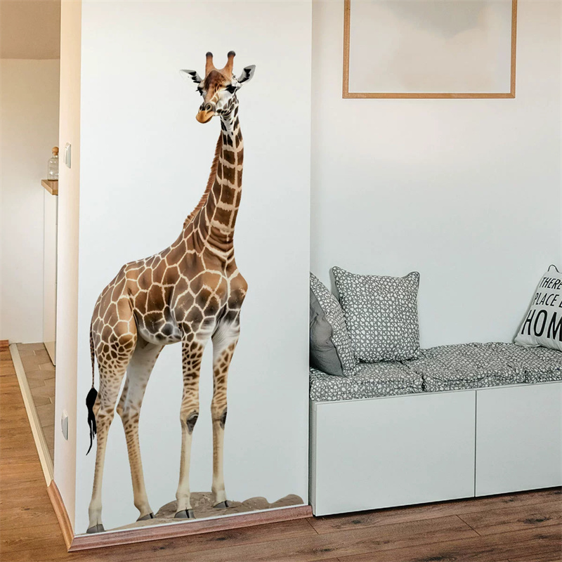 Large Safari Animals Giraffe S - Baby Nursery Stickers 评论和价格