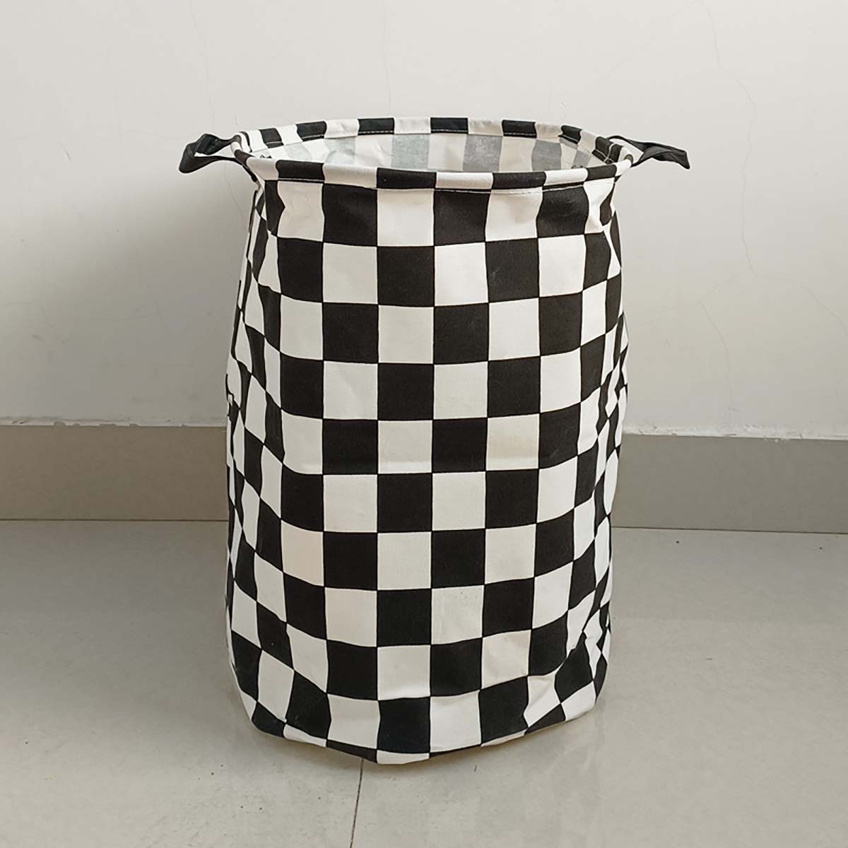 Modern Plaid Canvas Storage Ba - Baby Nursery Basket 评论和价格